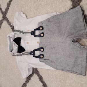 Baby outfit with suspenders